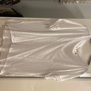Free People Oversized White Tshirt